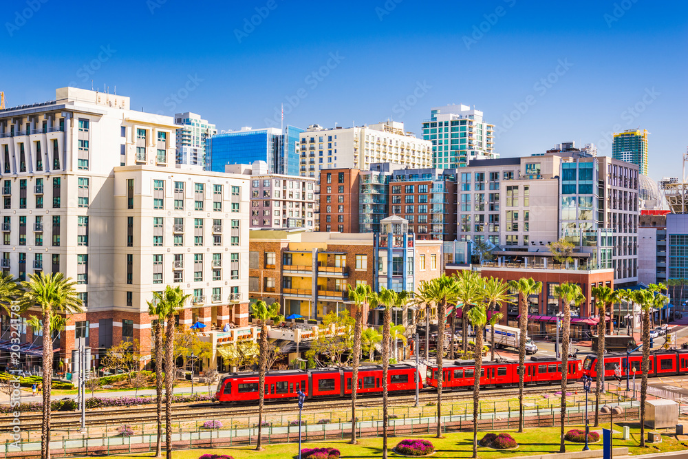 Obraz premium San Diego, California cityscap