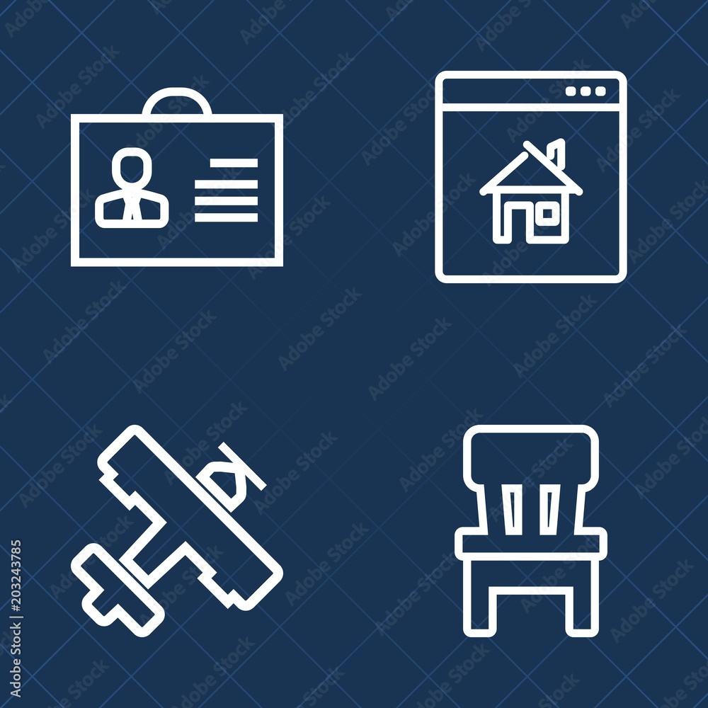 Premium set of outline vector icons. Such as airplane, technology, rent, air, sale, seat, residential, estate, chair, profile, fly, comfortable, avatar, transportation, person, room, house, jet, woman Premium set of outline vector icons. Such as airplane, technology, rent, air, sale, seat, residential, estate, chair, profile, fly, comfortable, avatar, transportation, person, room, house, jet, woman