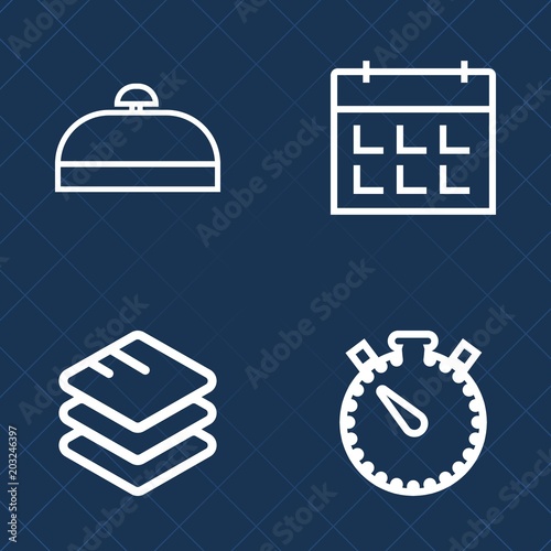 Premium set of outline vector icons. Such as timer, office, sign, event, date, case, data, time, day, tourism, trip, information, digital, calendar, security, computer, watch, holiday, bag, minute © Amid