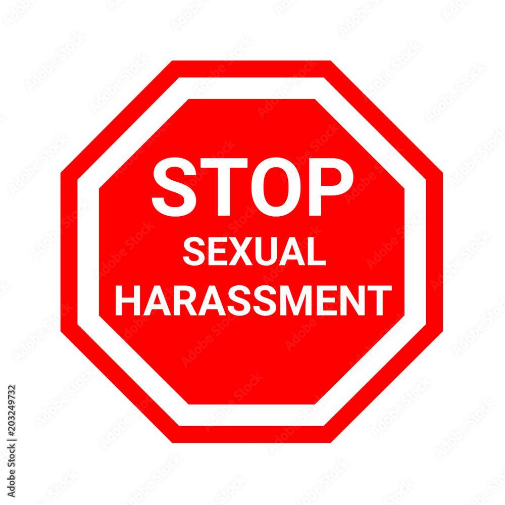 Stop sexual harassment illustration Stop sexual harassment illustration