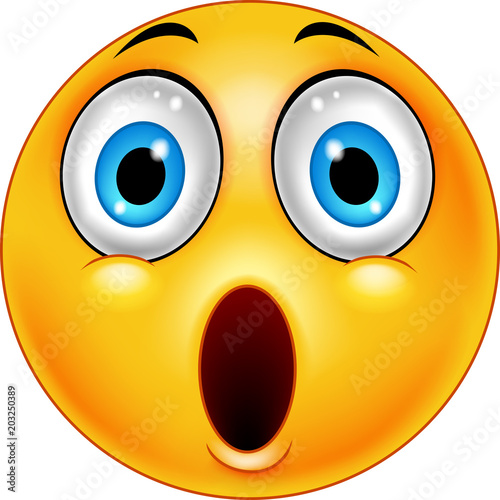 Surprised emoticon smiley