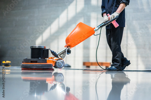 Quadro su tela washing floor with machine
