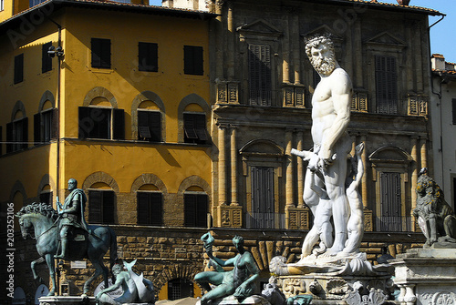 FIRENZE, FLORENCE, Tuscany; Piazza della Signoria, Italy