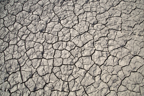 Erde - vertrocknet - Risse - Lehm - Dürre