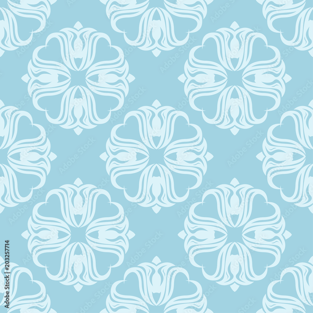 Floral background with navy blue seamless pattern Floral background with navy blue seamless pattern