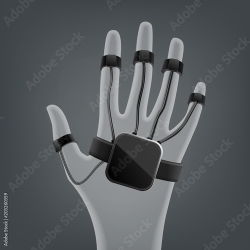 Wireless vr glove