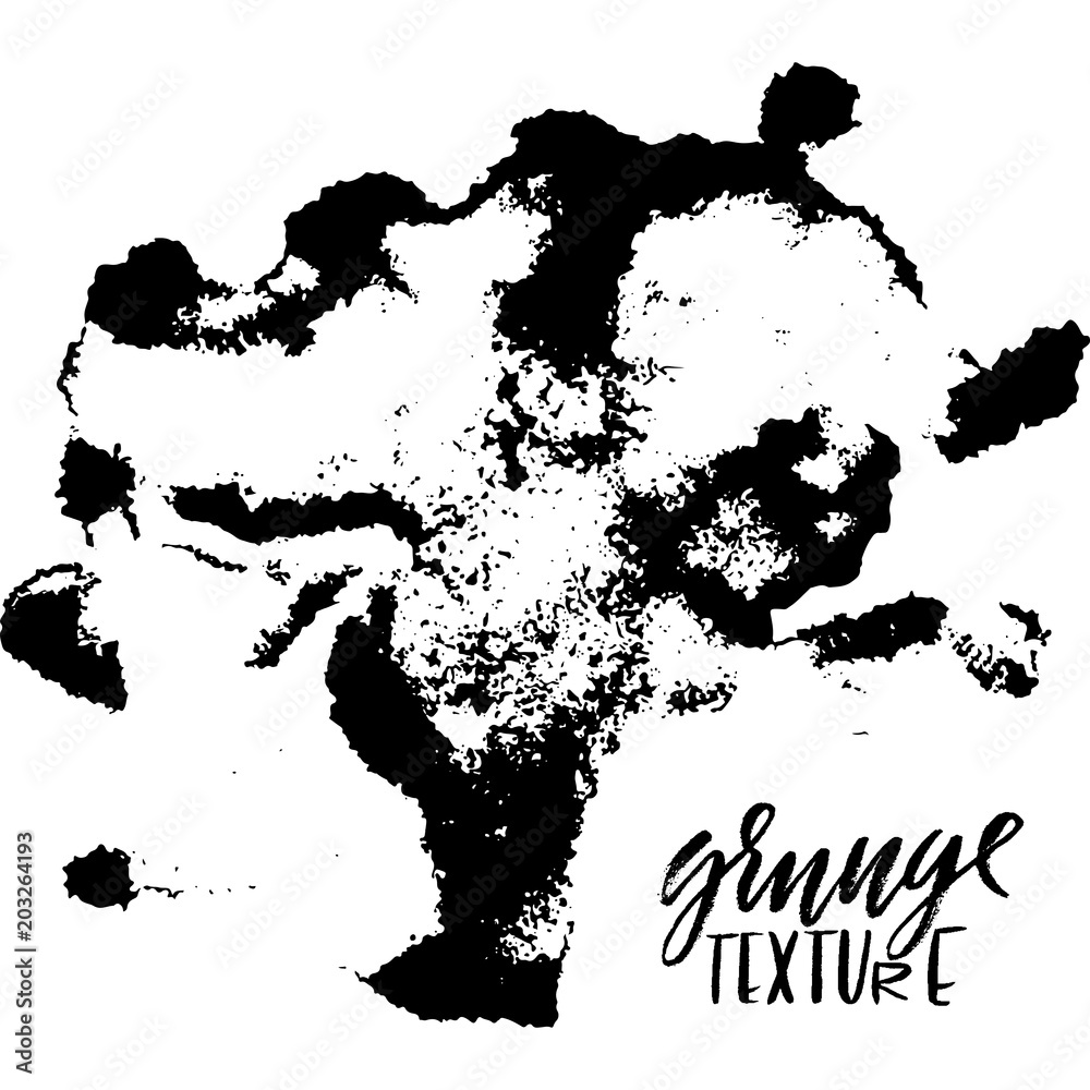 Obraz premium Ink vector splash. Vector illustration. Grunge hand drawn watercolor texture.