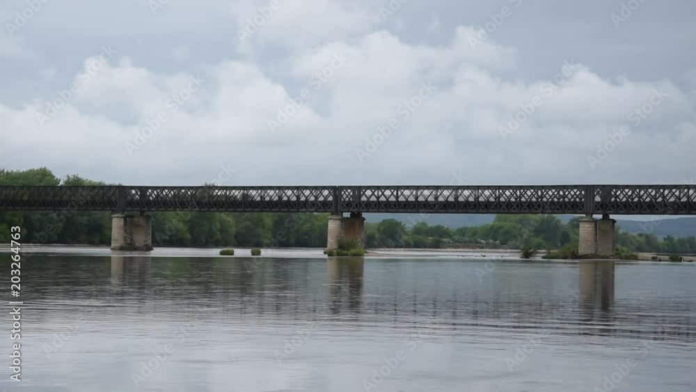 Loire bridge in Pouilly sur Loire, France Loire bridge in Pouilly sur Loire, France