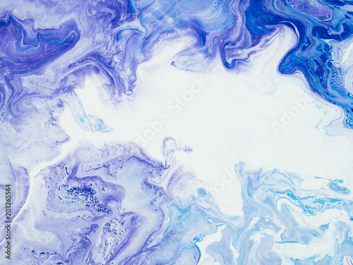 Blue and violet hand painted background
