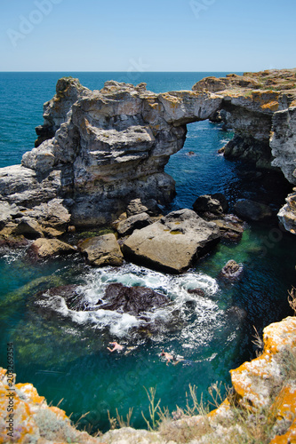 Rocky arch formation in Tyulenovo, Bulgaria