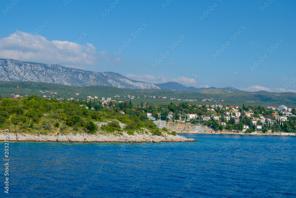 Coastline in Crikvenica, Croatia Coastline in Crikvenica, Croatia