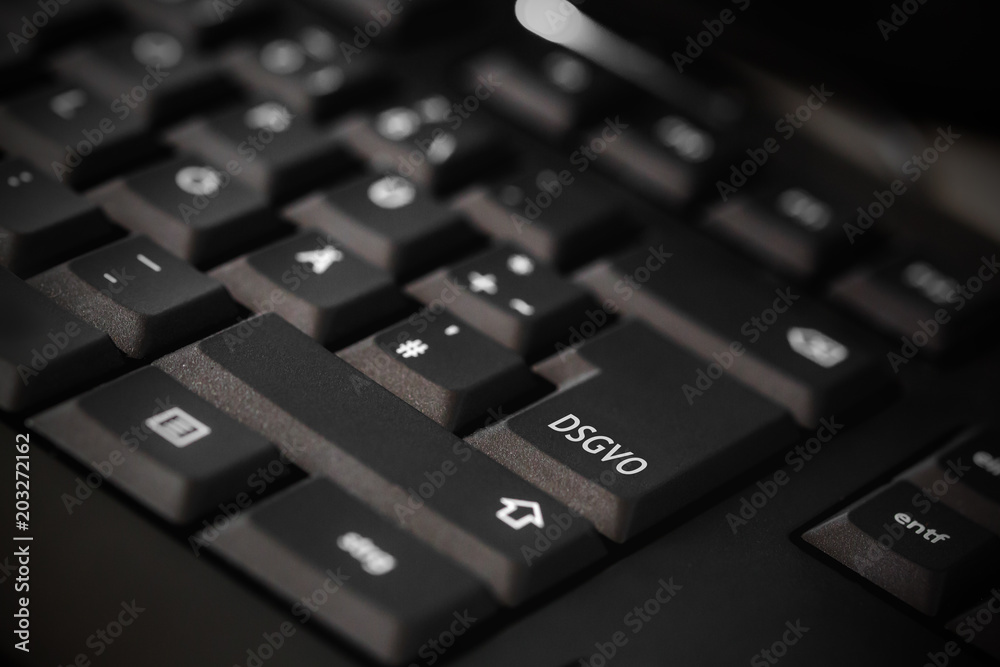 european basic data protection regulation comes into force on 25.05.18, in color on a keyboard european basic data protection regulation comes into force on 25.05.18, in color on a keyboard