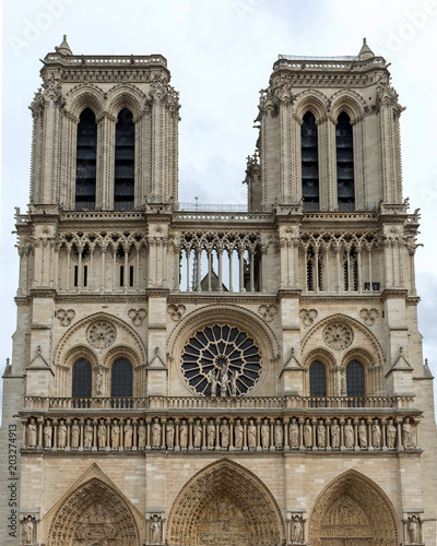 Notre Dame Cathedral, Paris, France, April 14, 2018