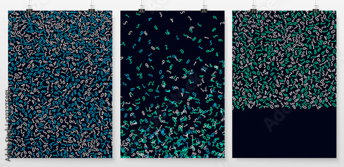 Poster backgrounds set business backdrops collection numbers 1