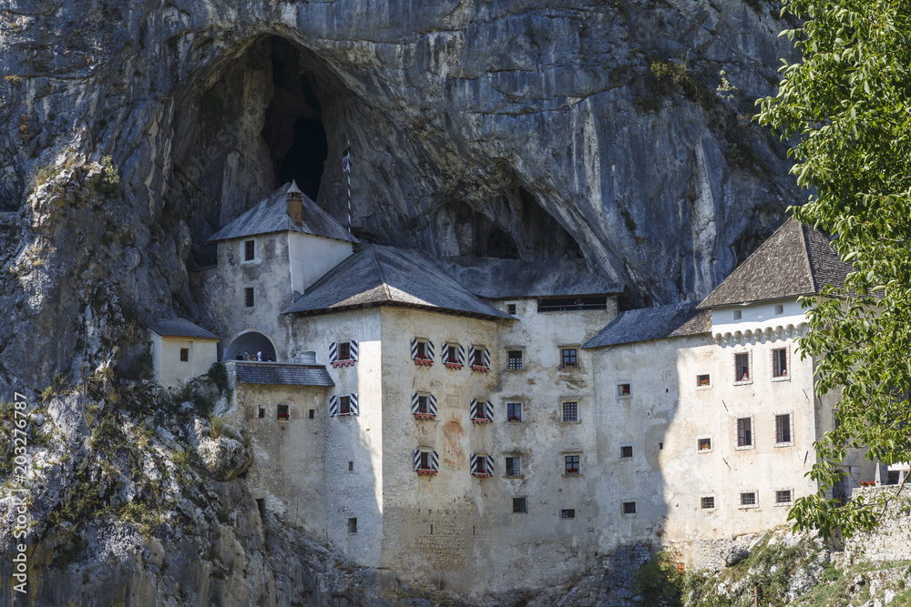 Ancient Predjama Castle in Postojna Cave