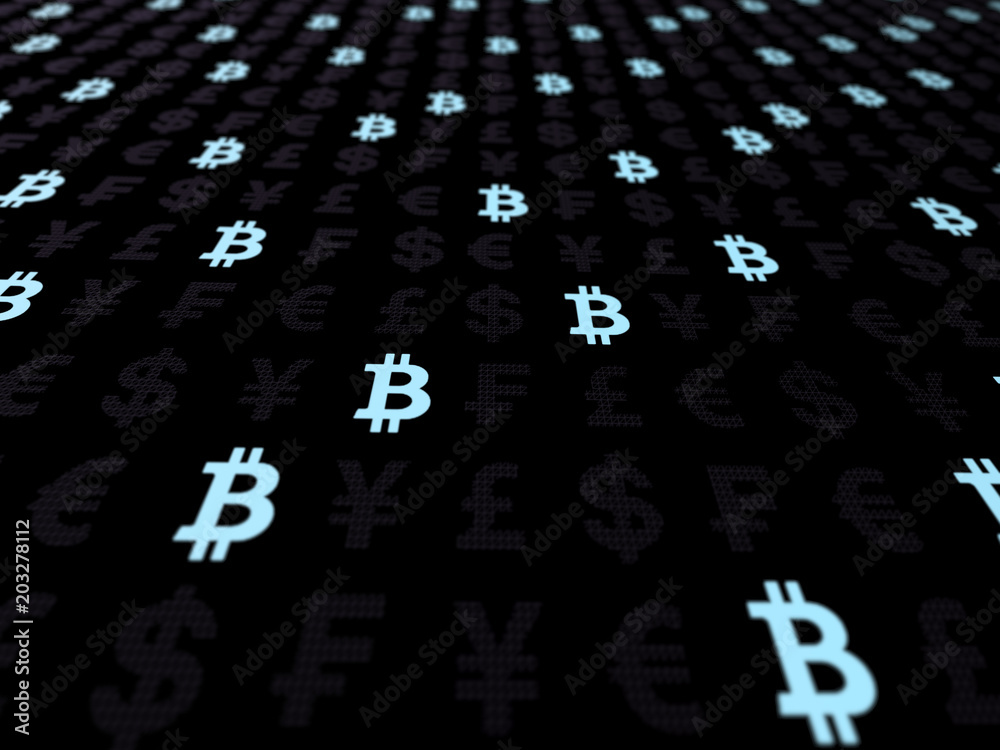 Bitcoin cryptocurrency 3D illustration. Beautiful currency dark background. Digital currency symbol. Digital background. Business concept Bitcoin cryptocurrency 3D illustration. Beautiful currency dark background. Digital currency symbol. Digital background. Business concept