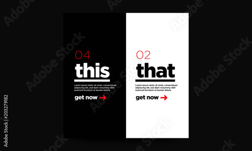 This Versus That Comparison Text Template