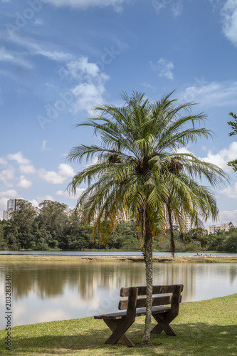 banco para se apreciar a paisagem