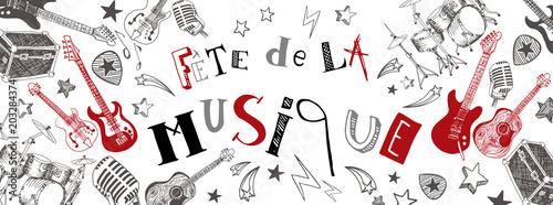 French Music festival banner