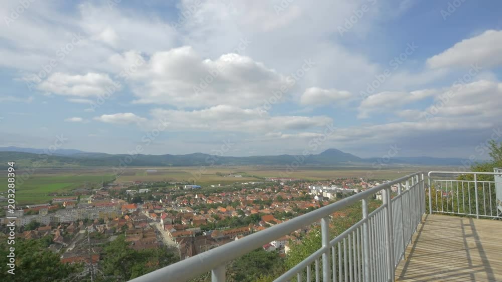 Rasnov seen from an observation deck Rasnov seen from an observation deck