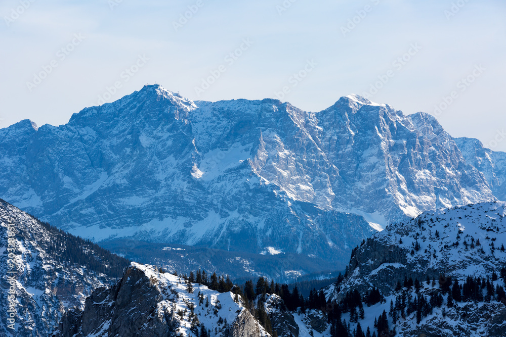 Obraz premium Zugspitze mountain massive