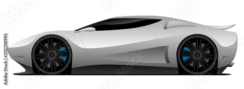 Super Car Vector Illustration