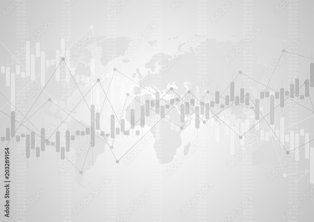 Financial graph with a linear diagram, a histogram in the stock market. Abstract vector background . Financial graph with a linear diagram, a histogram in the stock market. Abstract vector background .