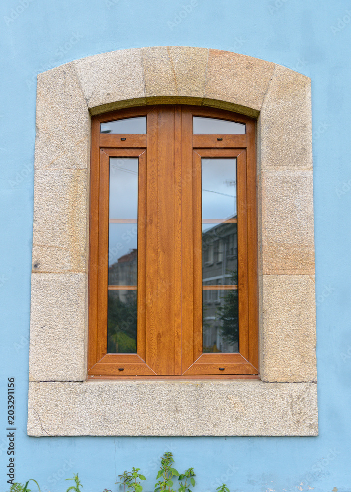 Obraz premium closed window close up