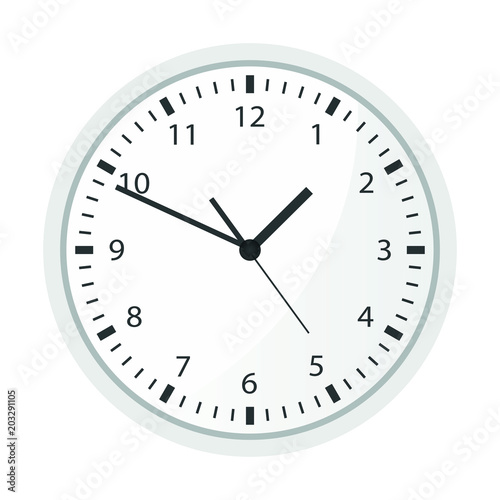 Big watch for wall vector design illustration
