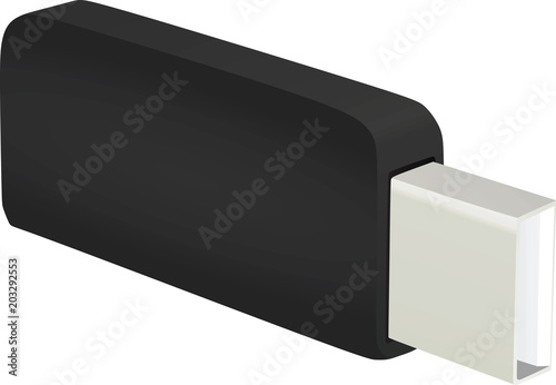 USB flash drive. vector illustration