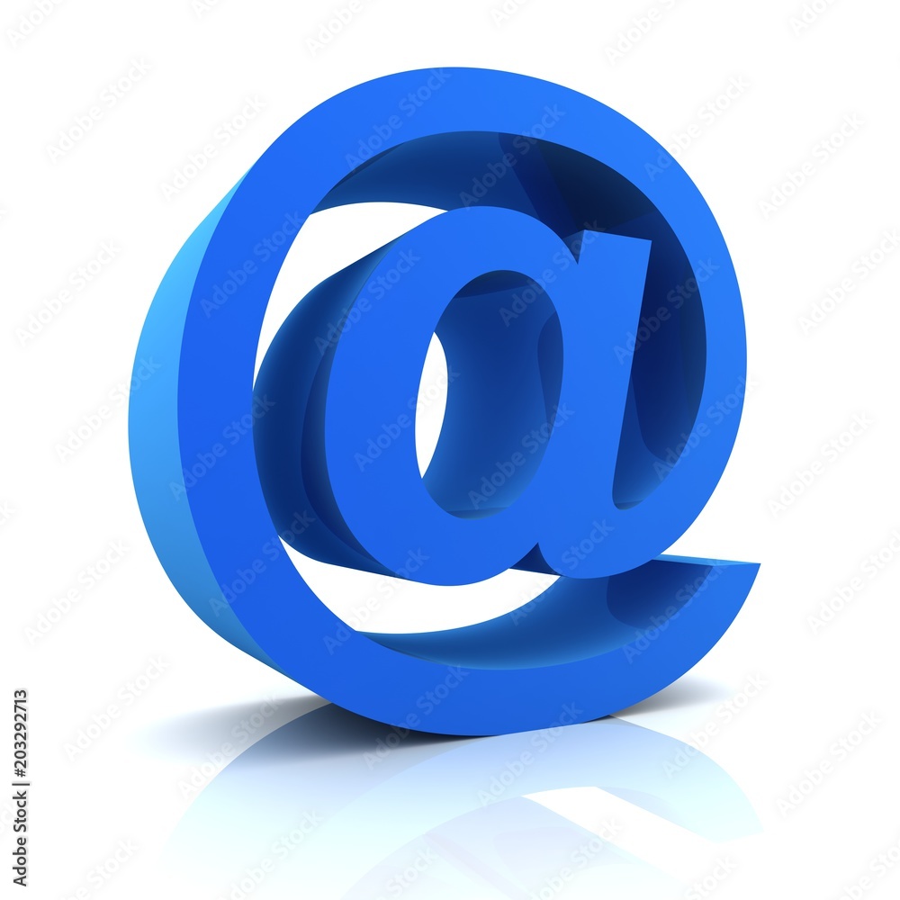 e mail sign concept 3d illustration e mail sign concept 3d illustration