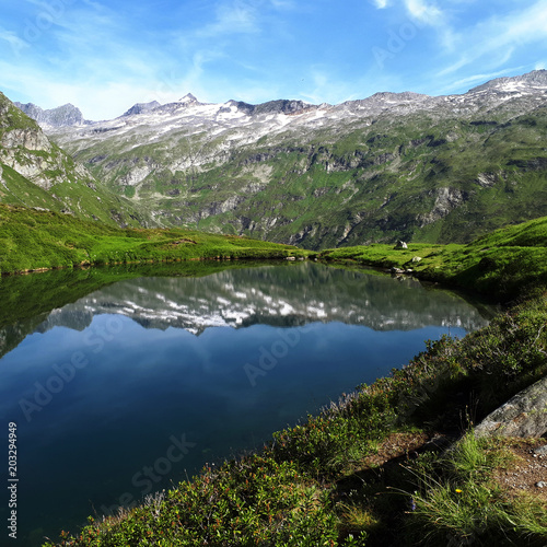 Fototapeta Naklejka Na Ścianę i Meble -  Gletscher, Berge, Österreich, Sommer, Natur
