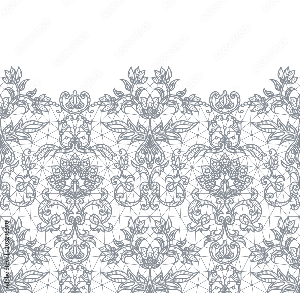 Seamless gray lace Seamless gray lace