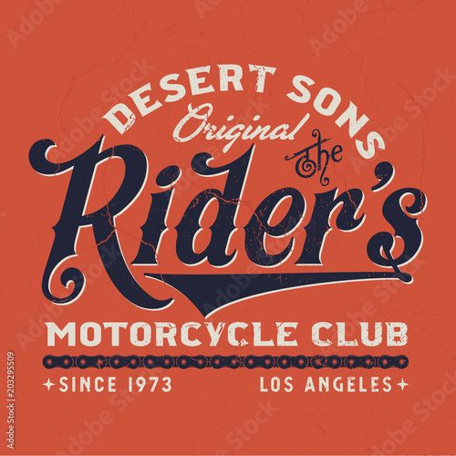 Rider´s Los Angeles - Tee Design For Print