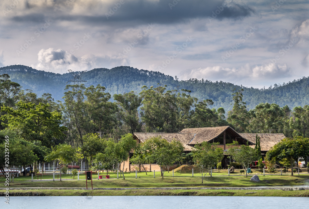 Naklejka premium casa de campo