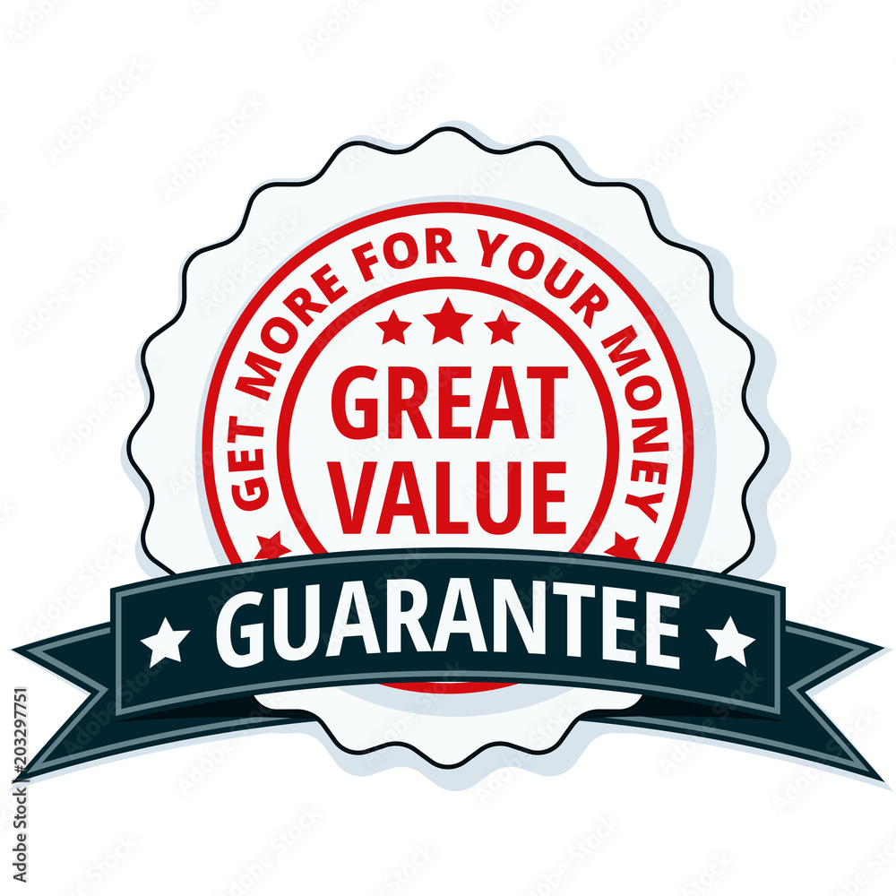 Great Value label illustration Great Value label illustration