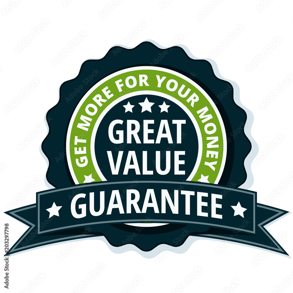 Great Value label illustration Great Value label illustration