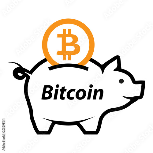 Bitcoin logo. Crypto Currency. Computer money. Vector graphics to design. photo