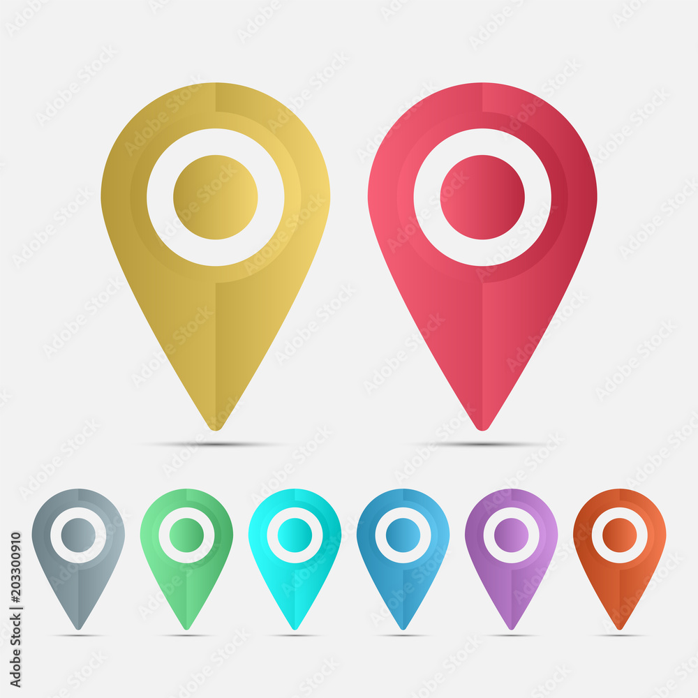 symbol set location icons.vector illustrator symbol set location icons.vector illustrator