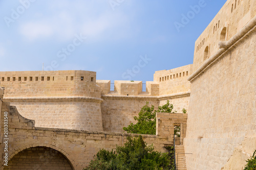 Valletta, Malta. The powerful fortifications of Fort St Elmo photo