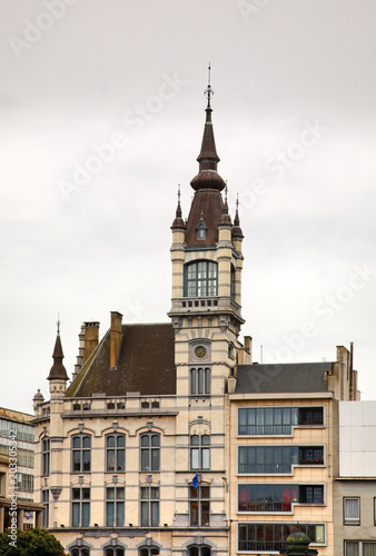 Albert Square in Charleroi. Belgium