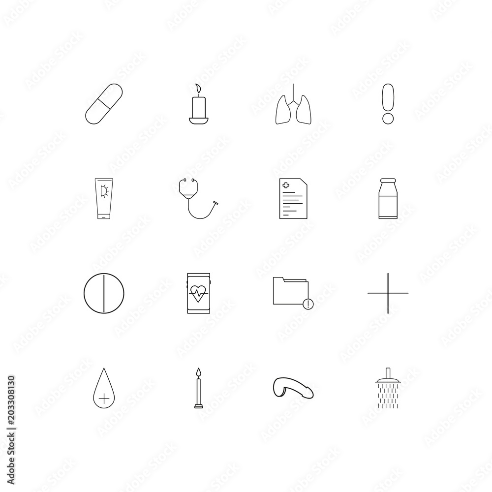 Healthcare And Medical linear thin icons set. Outlined simple vector icons Healthcare And Medical linear thin icons set. Outlined simple vector icons