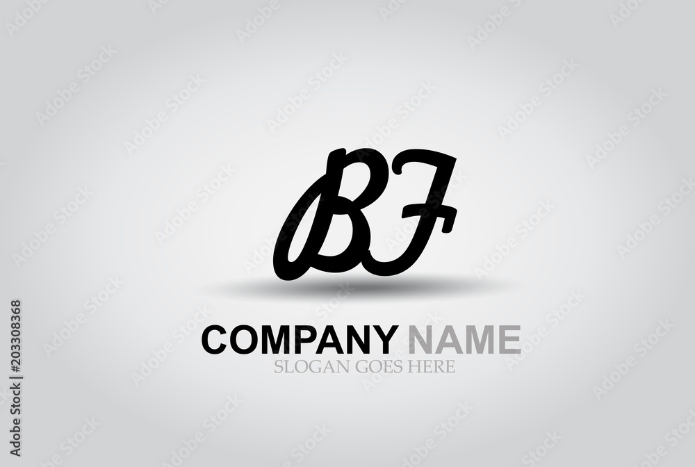Vector Hand Drawn Letter BF Style Alphabet Font. Vector Hand Drawn Letter BF Style Alphabet Font.