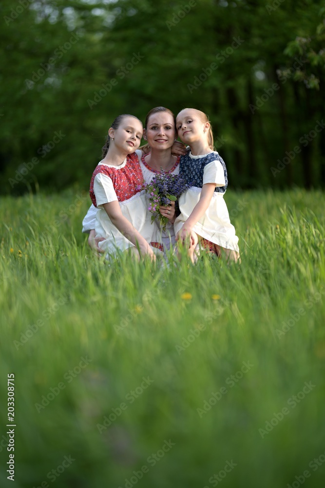 Fototapeta premium parent and children