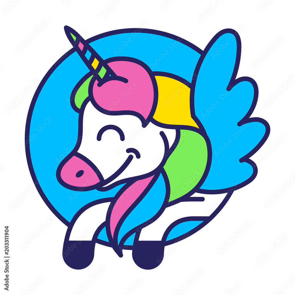 Obraz premium Unicorn print