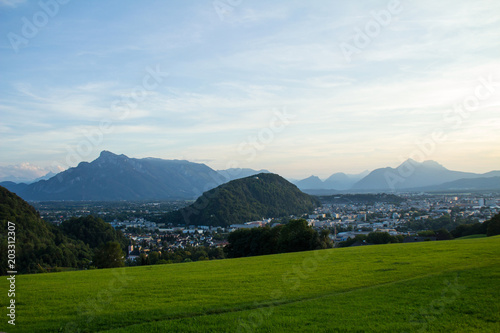 Salzburg, Berge, Panorama, Stimmung