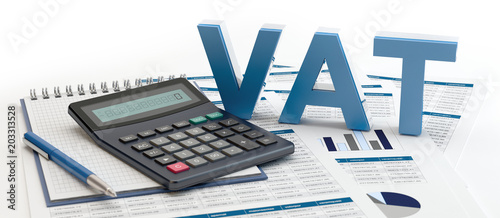 VAT and calculator photo