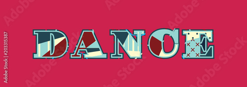 Dance Concept Word Art Illustration