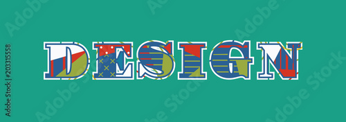 Design Concept Word Art Illustration