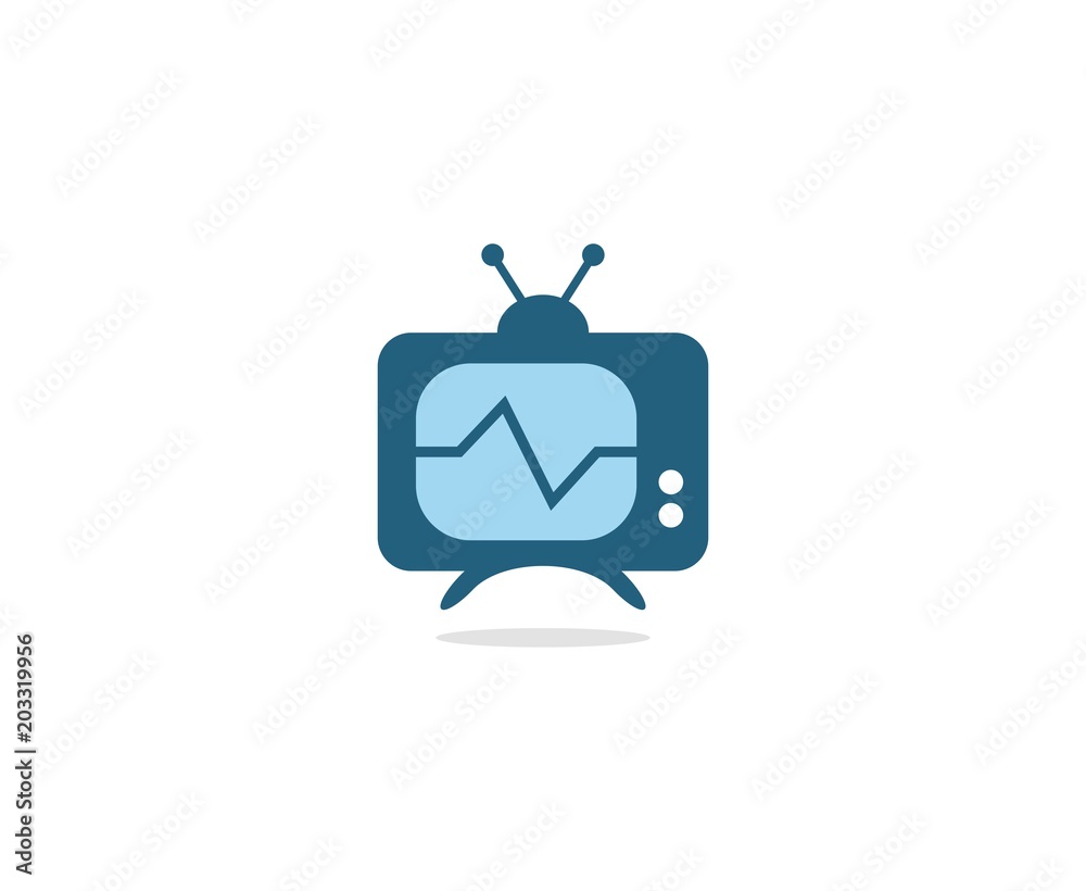 Naklejka premium TV logo